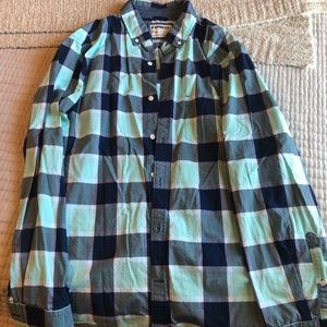 Express Men’s Long Sleeve Button Down Shirt, Large